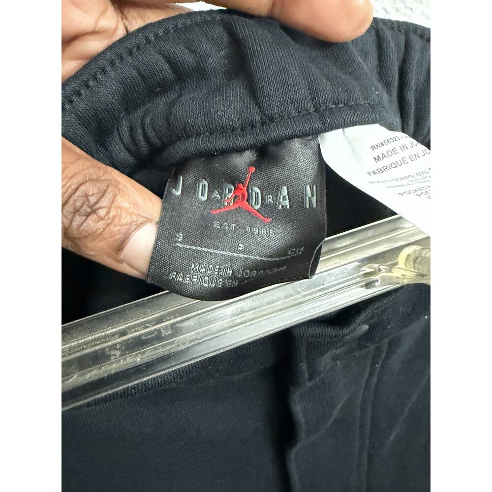 NWT Nike Air Jordan Fight MVP Joggers Fleece Sweat Pants Men’s S Black - Picture 4 of 15
